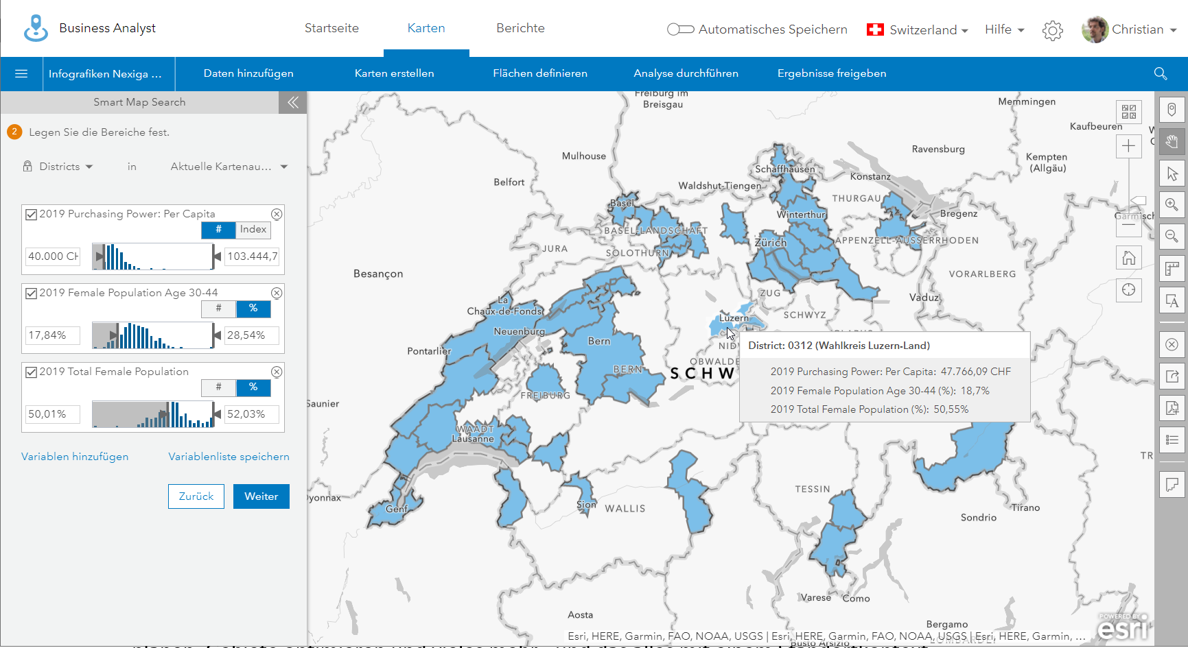 Business Analyst Web: Einführung von Standard und Advanced - ArcGIS Blog