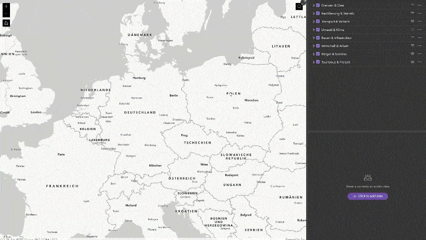 Kartenviewer im Esri Deutschland Open Data Portal
