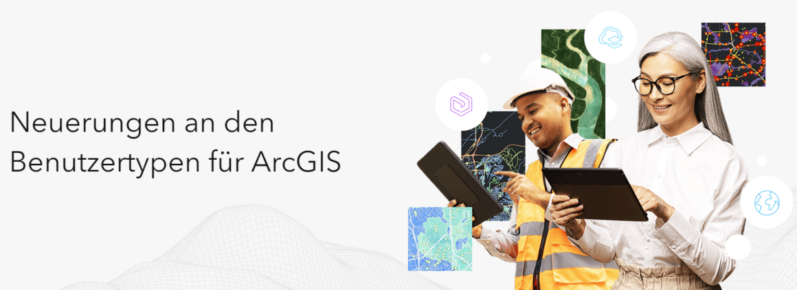 Webseite mit den Neuerungen an den Benutzertypen für ArcGIS