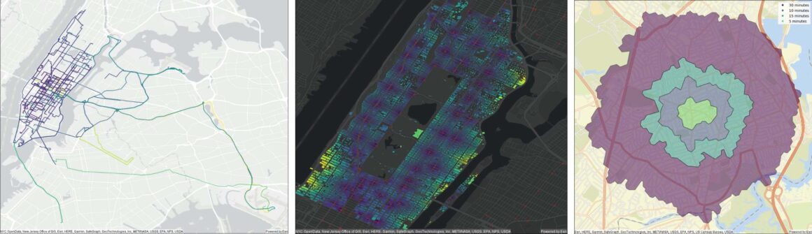 Abbildung 2: Netzwerkanalysen in der GeoAnalytics Engine