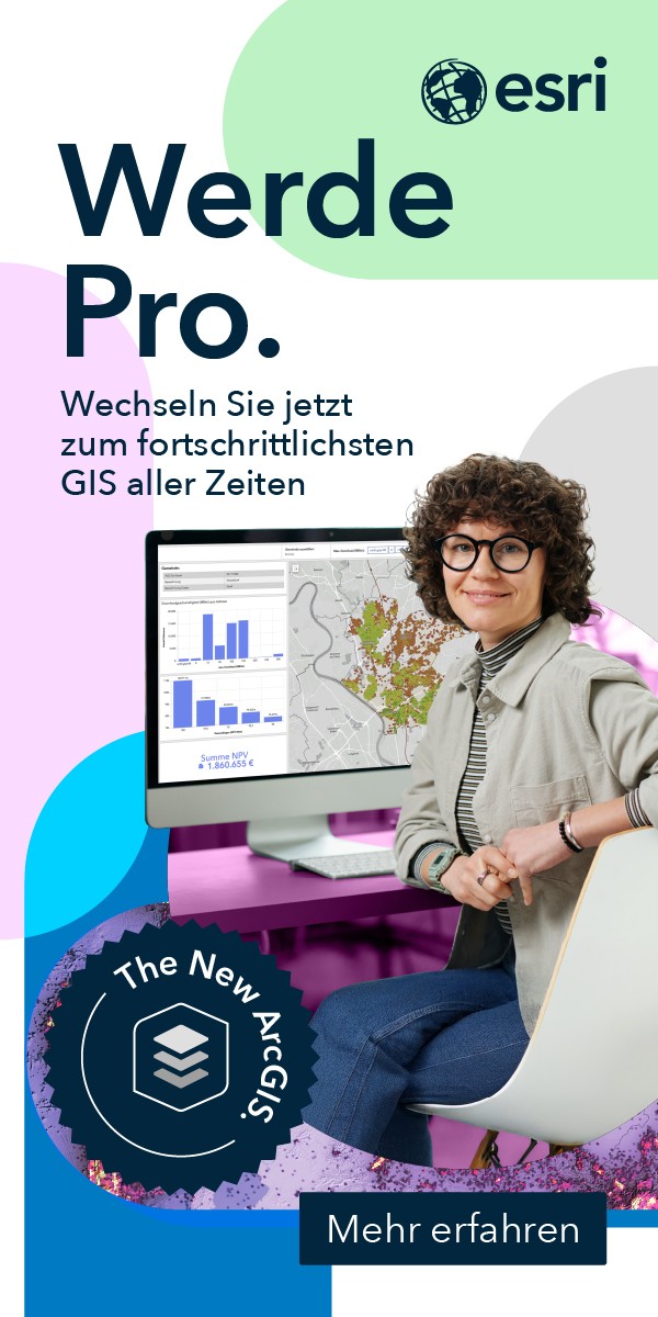 Werde Pro. Wechseln Sie jetzt zum fortschrittlichsten ArcGIS aller Zeiten.