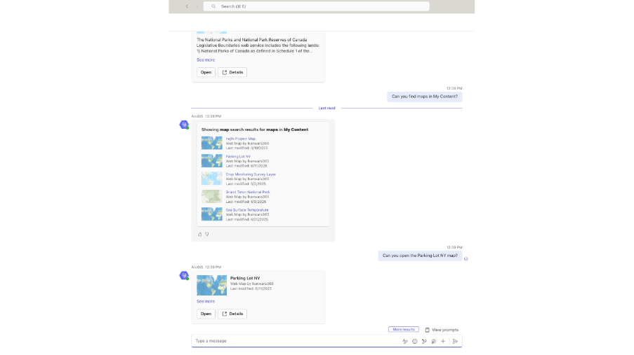 ArcGIS for Teams Assistant