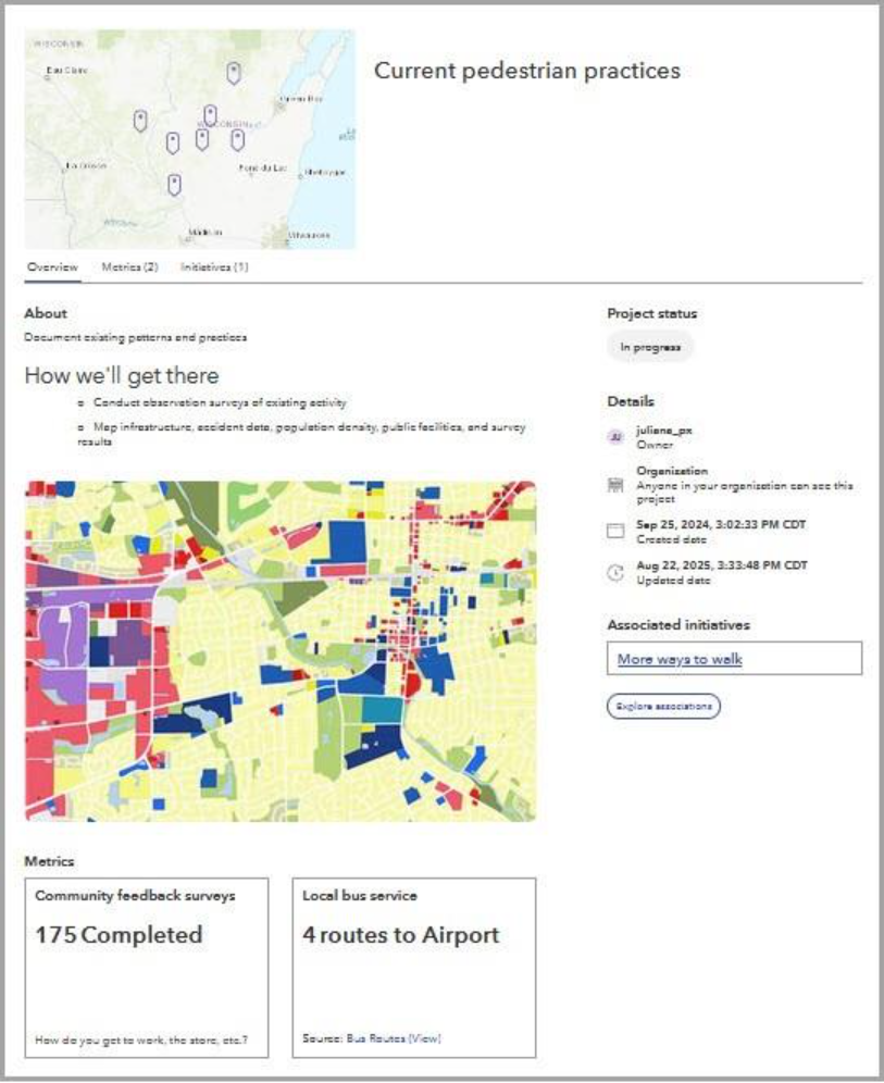 Wählen Sie „Projekt anzeigen“, um die Layout-Ansicht Ihres Projekts zu öffnen