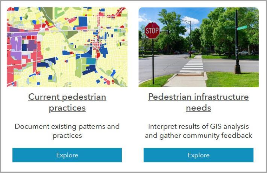 Zeigen Sie Projekte mithilfe einer Galerie-Kachel in einem Layout an